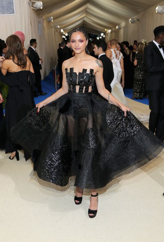 9 Sasha Lane in custom H&amp;M